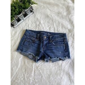 American Eagle Denim Ripped Shorts Size 2